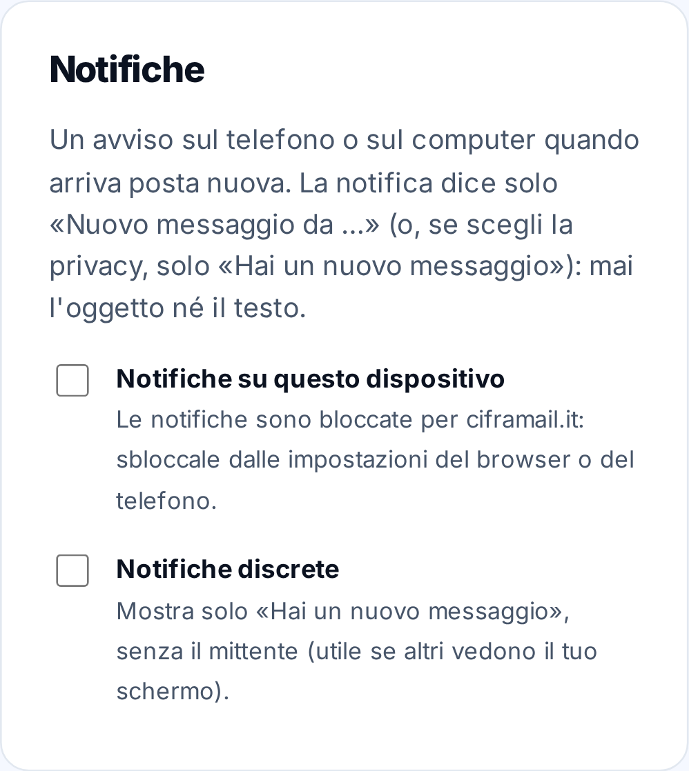 Account → Impostazioni → Notifiche su telefono